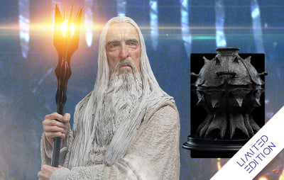 Saruman the White Wizard and the Fire of Orthanc Limited Edition Statue