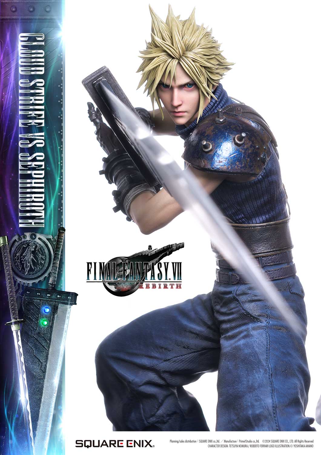 Final Fantasy VII: Rebirth - Cloud Strife vs. Sephiroth 1/4 Scale Stat ...