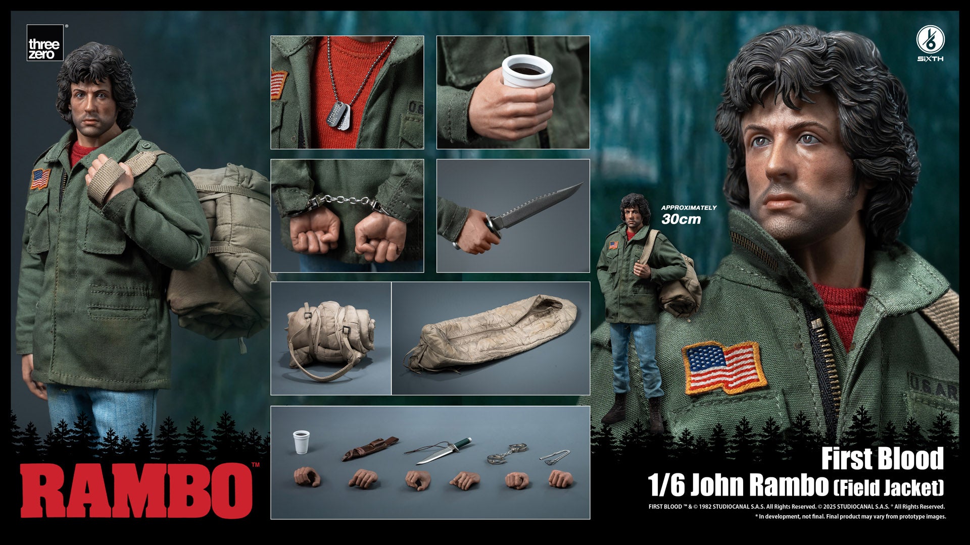 Rambo: First Blood - John Rambo (Field Jacket) 1/6 Scale Figure