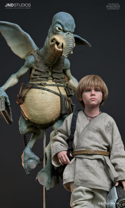 Young Anakin Skywalker & Watto (Dual) 1/3 Scale Statue