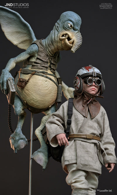 Young Anakin Skywalker & Watto (Dual) 1/3 Scale Statue