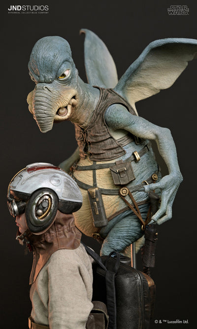 Young Anakin Skywalker & Watto (Dual) 1/3 Scale Statue
