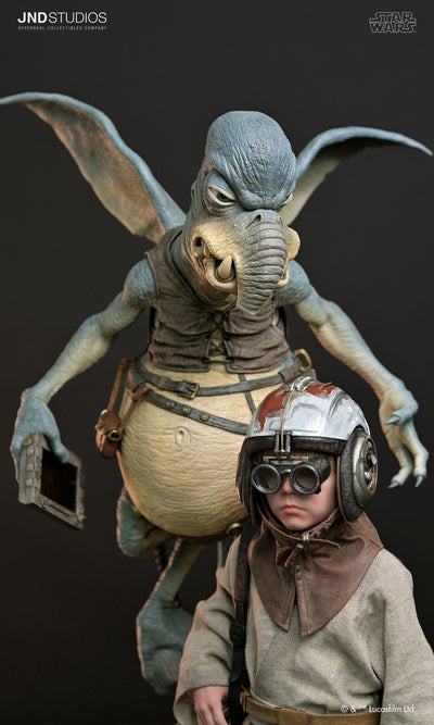 Young Anakin Skywalker & Watto (Dual) 1/3 Scale Statue