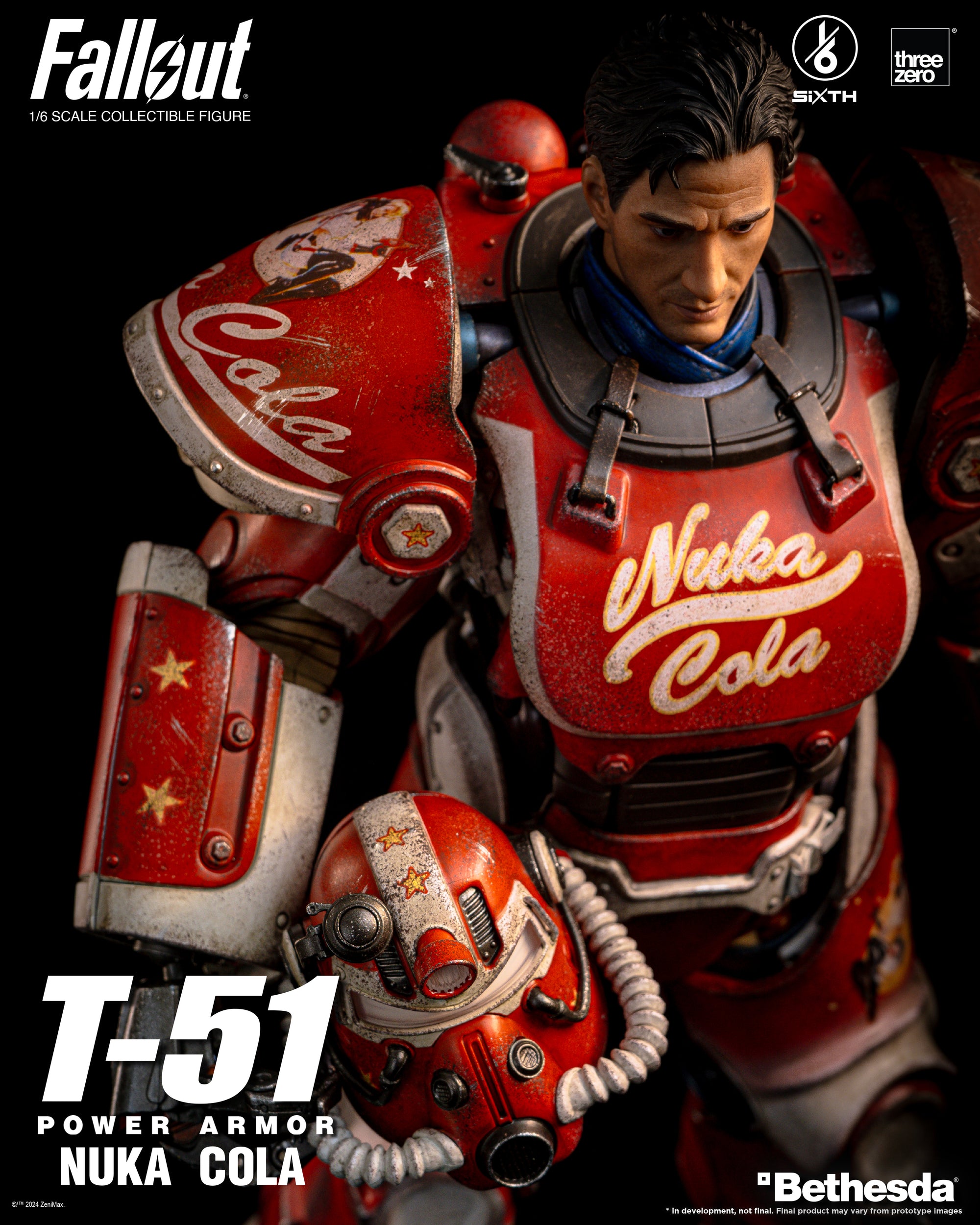 fallout 2 protective gear Fallout - T-51 Nuka Cola Power Armor 1/6 Scale Figure