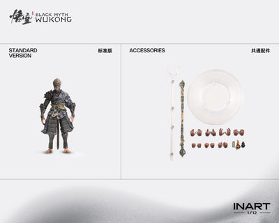Black Myth: Wukong - Sun Wukong (Standard Bronze Armor Set) InArt 1/12 Scale Figure
