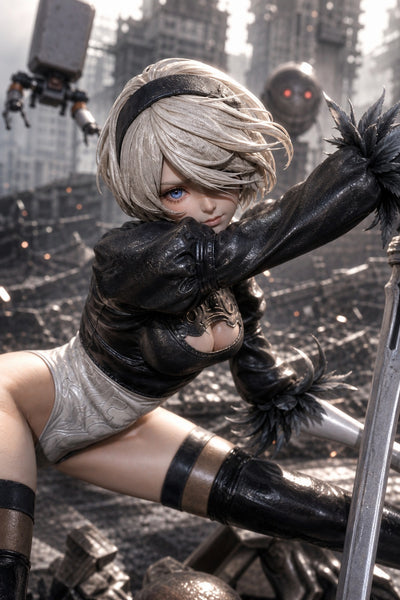 NieR:Automata - 2B Apocalyptic Warrior Maiden 1/6 Scale Statue
