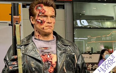 T-800 (Version 3) Battle Damaged Static 1:1 Scale Life-Size Bust by Queen Studios