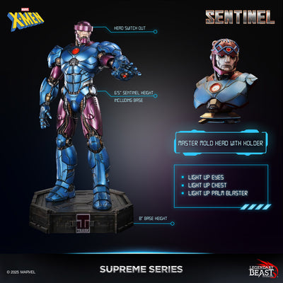 X-Men - Sentinel (incl. Master Mold Head w/ Bust Holder) Supreme Series Human Scale Statue