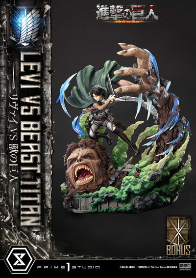 Attack on Titan - Levi vs. Beast Titan (Bonus) 1/4 Scale Statue