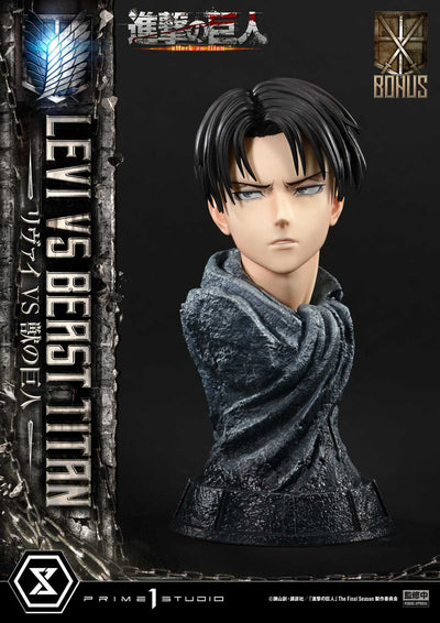 Attack on Titan - Levi vs. Beast Titan (Bonus) 1/4 Scale Statue