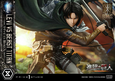 Attack on Titan - Levi vs. Beast Titan (Bonus) 1/4 Scale Statue