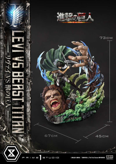 Attack on Titan - Levi vs. Beast Titan (Regular) 1/4 Scale Statue