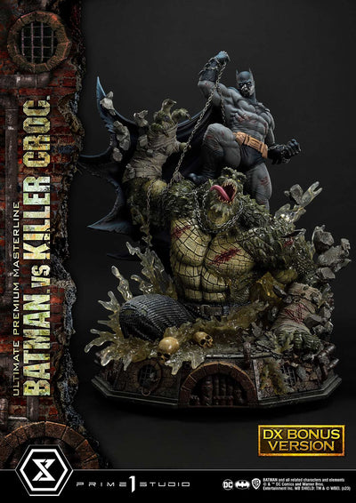 Batman vs. Killer Croc (Deluxe Bonus Version) 1/4 Scale Statue