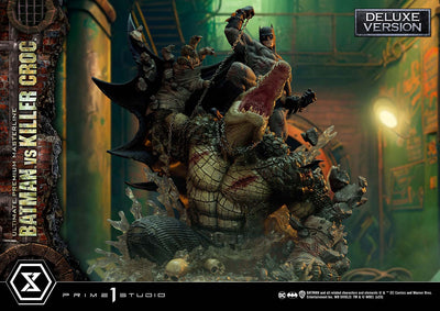 Batman vs. Killer Croc (Deluxe Bonus Version) 1/4 Scale Statue