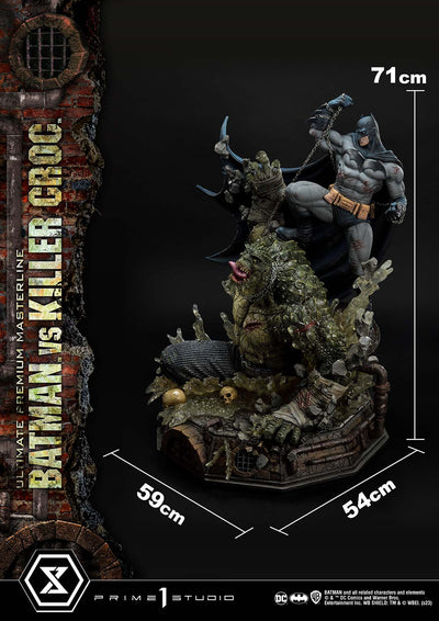 Batman vs. Killer Croc (Deluxe Bonus Version) 1/4 Scale Statue