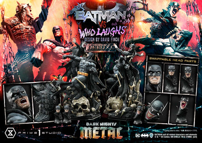 Batman versus Batman Who Laughs (Deluxe Bonus Version) 1/4 Scale Statue