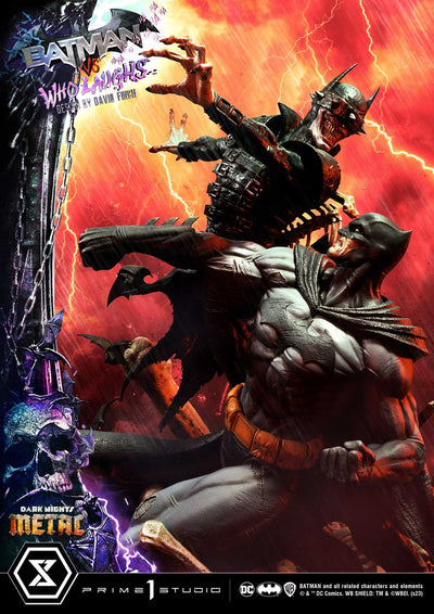 Batman versus Batman Who Laughs (Regular Version) 1/4 Scale Statue