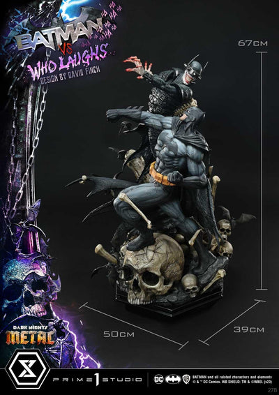 Batman versus Batman Who Laughs (Regular Version) 1/4 Scale Statue