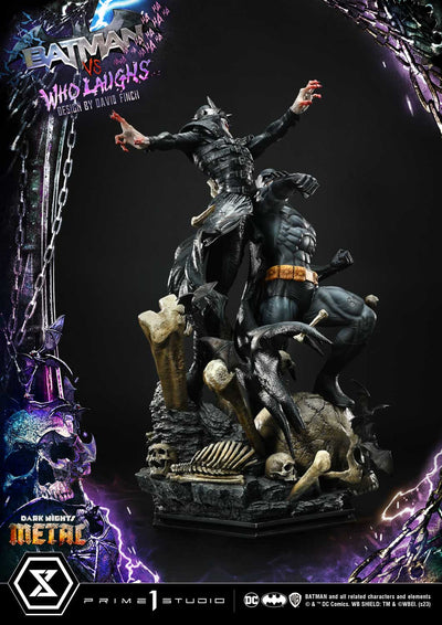Batman versus Batman Who Laughs (Regular Version) 1/4 Scale Statue