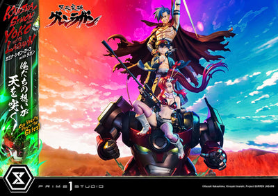 Tengan Toppa Gurren Lagann - Kamina, Simon & Yoko - Our Hearts Pierce the Skies (Deluxe Bonus) 1/4 Scale Statue