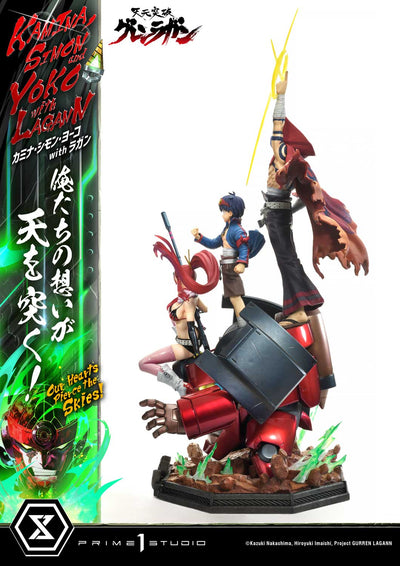 Tengan Toppa Gurren Lagann - Kamina, Simon & Yoko - Our Hearts Pierce the Skies (Regular) 1/4 Scale Statue