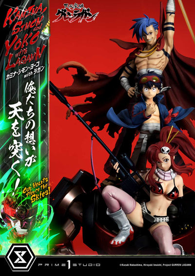 Tengan Toppa Gurren Lagann - Kamina, Simon & Yoko - Our Hearts Pierce the Skies (Regular) 1/4 Scale Statue