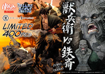 Ninja Scroll - Jubei vs. Tessai (Deluxe Bonus) 1/4 Scale Statue