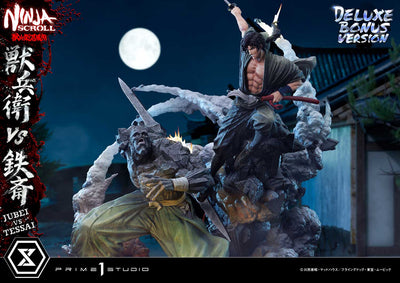 Ninja Scroll - Jubei vs. Tessai (Deluxe Bonus) 1/4 Scale Statue