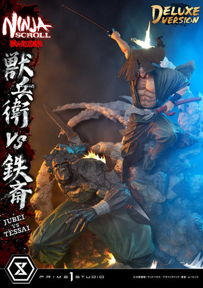 Ninja Scroll - Jubei vs. Tessai (Deluxe) 1/4 Scale Statue