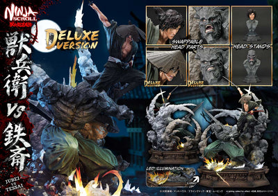 Ninja Scroll - Jubei vs. Tessai (Deluxe) 1/4 Scale Statue