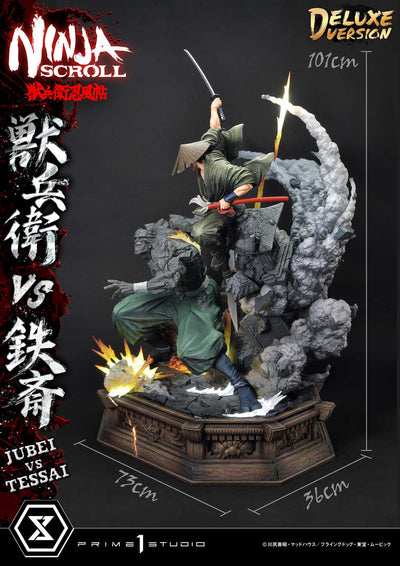 Ninja Scroll - Jubei vs. Tessai (Deluxe) 1/4 Scale Statue