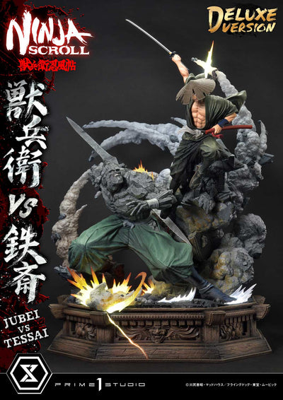 Ninja Scroll - Jubei vs. Tessai (Deluxe) 1/4 Scale Statue