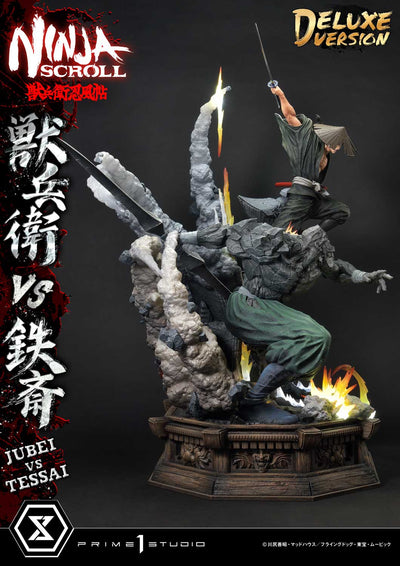 Ninja Scroll - Jubei vs. Tessai (Deluxe) 1/4 Scale Statue