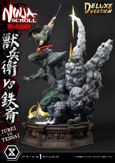 Ninja Scroll - Jubei vs. Tessai (Deluxe) 1/4 Scale Statue
