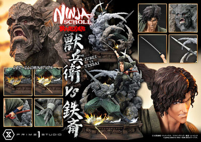 Ninja Scroll - Jubei vs. Tessai (Deluxe Bonus) 1/4 Scale Statue