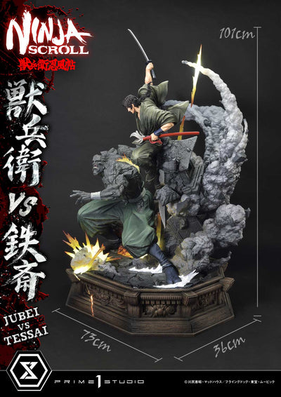 Ninja Scroll - Jubei vs. Tessai (Deluxe Bonus) 1/4 Scale Statue