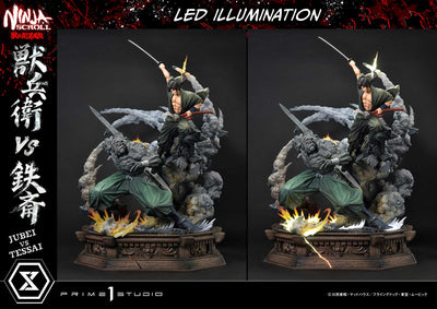 Ninja Scroll - Jubei vs. Tessai (Deluxe Bonus) 1/4 Scale Statue