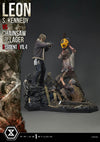 Resident Evil 4 - Leon Kennedy vs. Chainsaw Villager 1/4 Scale Statue (BONUS)