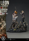 Resident Evil 4 - Leon Kennedy vs. Chainsaw Villager 1/4 Scale Statue (BONUS)