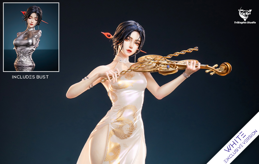 Cloud Worm Series - Starfall 1/4 Scale Statue White EXCLUSIVE Version