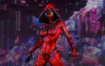 White Widow Symbiote (RED VERSION) 1/4 Scale Statue