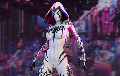 White Widow Symbiote (WHITE VERSION) 1/4 Scale Statue