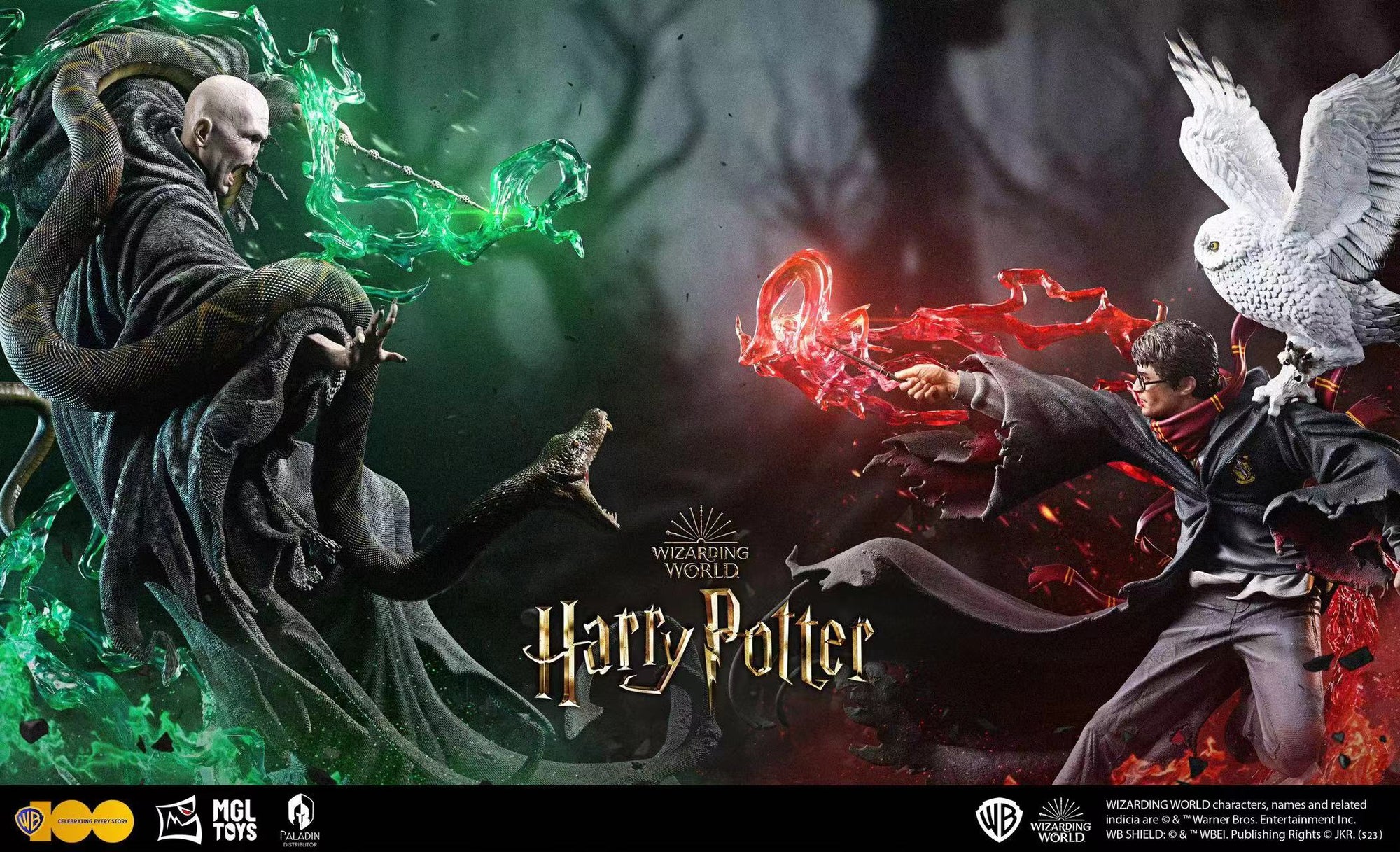 Figurines Harry Potter et Voldemort