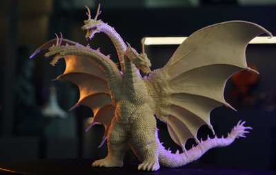Rebirth of Mothra 3 (1998) - King Ghidorah - White Mold Kit