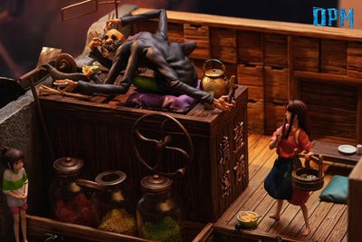 Spirited Away - Chihiro, Kamaji & Lin Statue