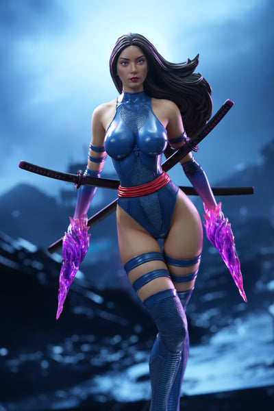 Psylocke (Clothed Body) 1/4 Scale Statue by Cincronize Labs