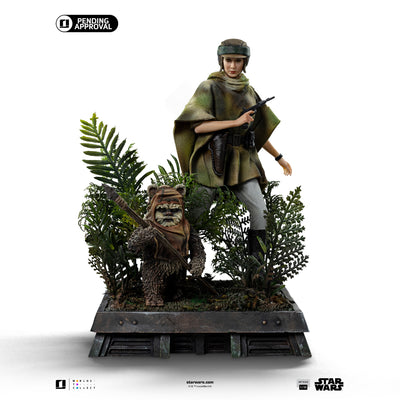Star Wars: Return of the Jedi - Leia & Wicket Art Scale 1/10
