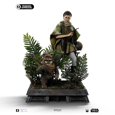 Star Wars: Return of the Jedi - Leia & Wicket Art Scale 1/10