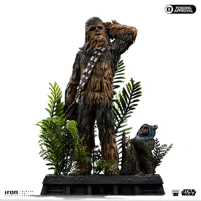 Return of the Jedi - Star Wars Chewbacca & Tokkat Art Scale 1/10