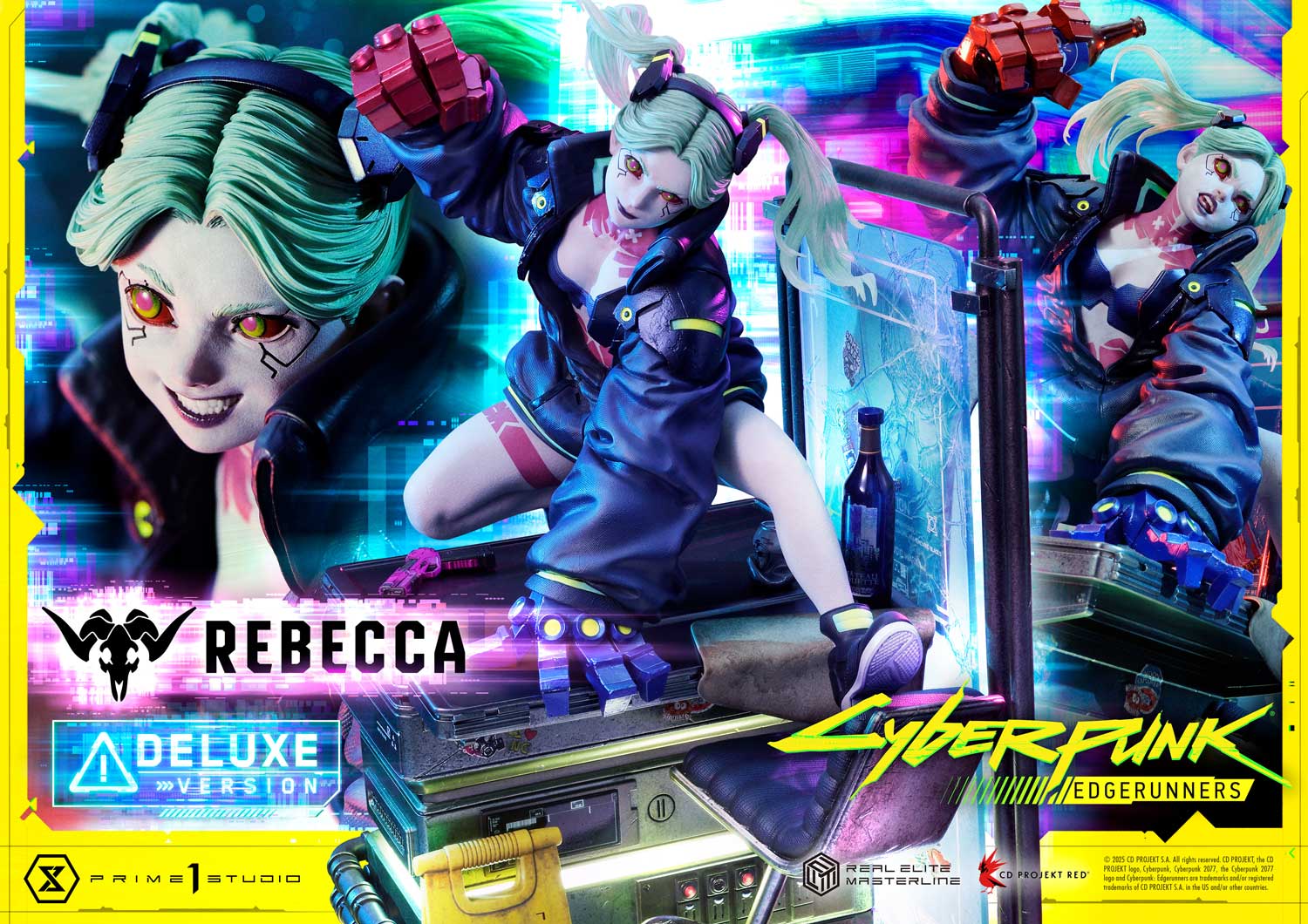 Cyberpunk: Edgerunners Real Elite Masterline Series Statue 1/4 Rebecca Deluxe Bonus Version 54 cm Cyberpunk: Edgerunners Real Elite Masterline Series Statue 1/4 Rebecca Deluxe Bonus Version 54 cm